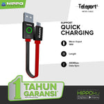 Hippo Teleport 2 Kabel Data Micro Usb 30cm Quick Charging 1Pcs