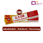 Voucher Indosat Freedom Internet 2.5 GB ORI JABODETABEK