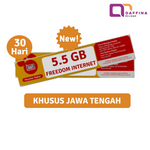 Voucher Indosat Freedom Internet 5.5 GB (Khusus JATENG)