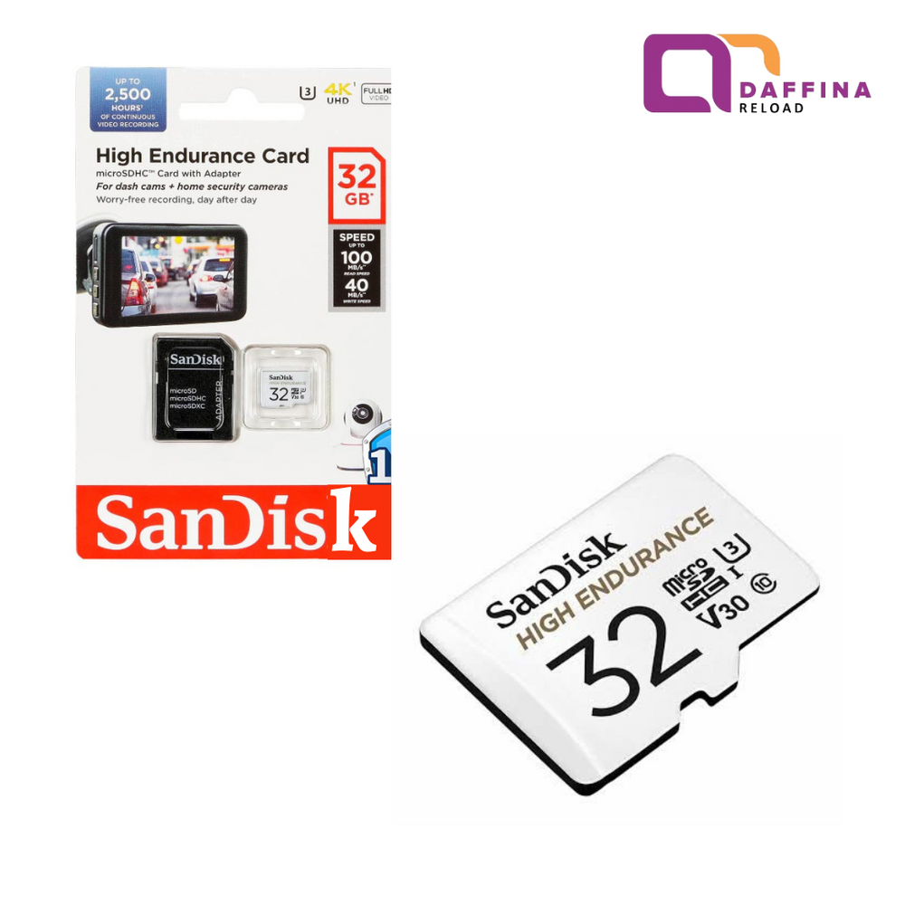 Sandisk Micro SD High Endurance 32GB CL10 100MBPS Original