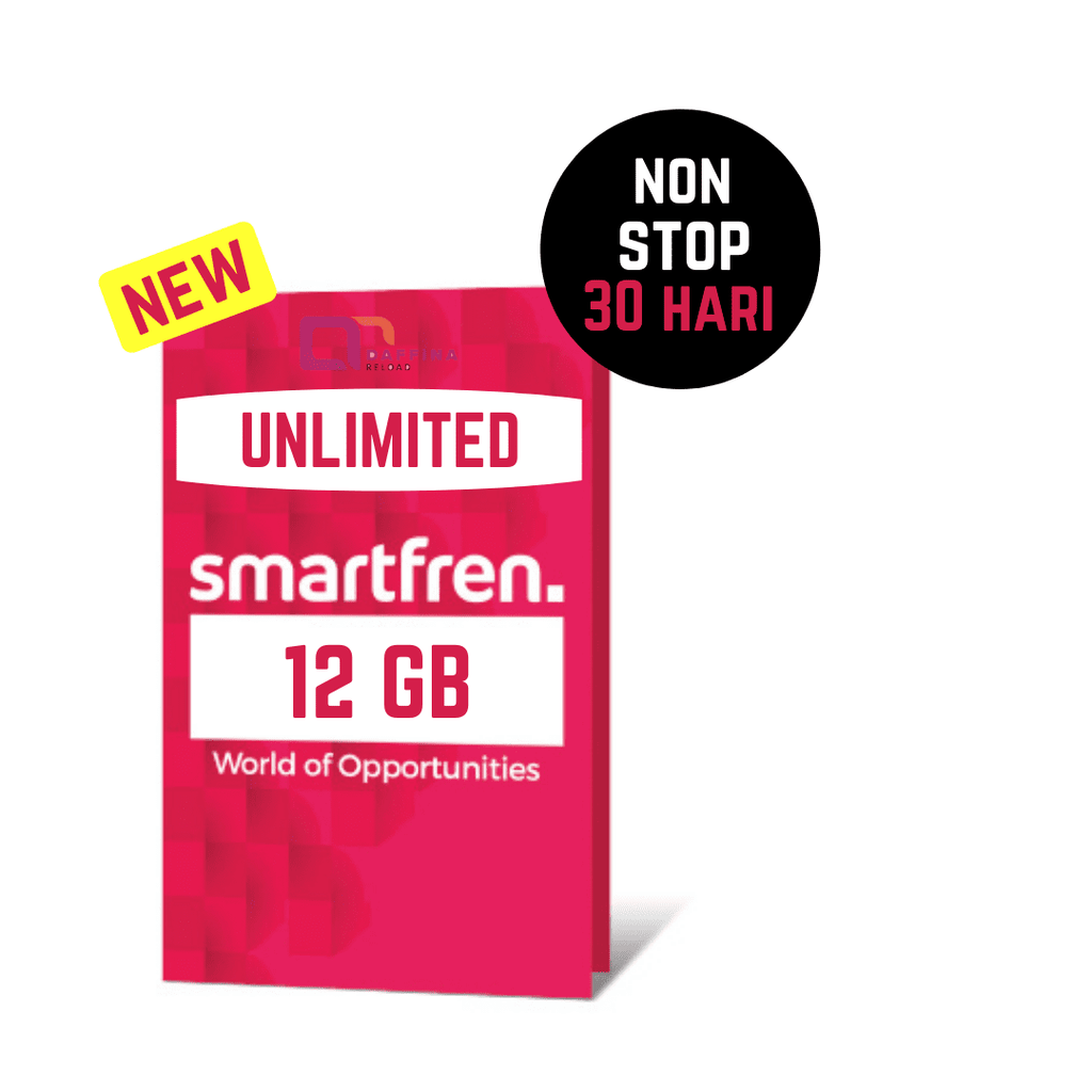 Voucher Smartfren Unlimited Nonstop 12 GB | Daffina Store