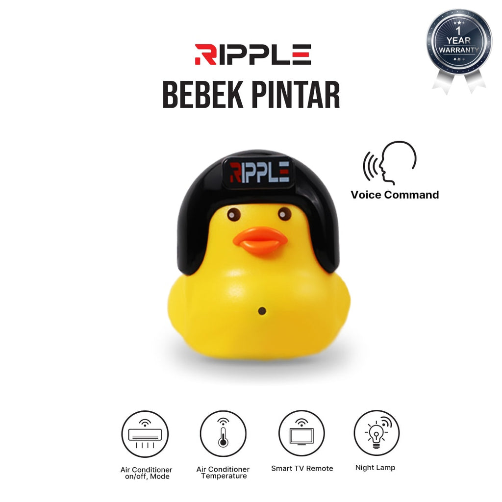 Ripple Bebek Pintar R1 USB Smart AI Remote TV AC Night Lamp Daffina Store