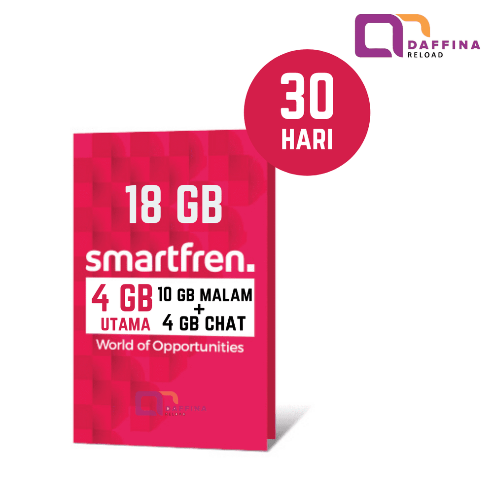 Voucher Smartfren 18 GB - Daffina Store