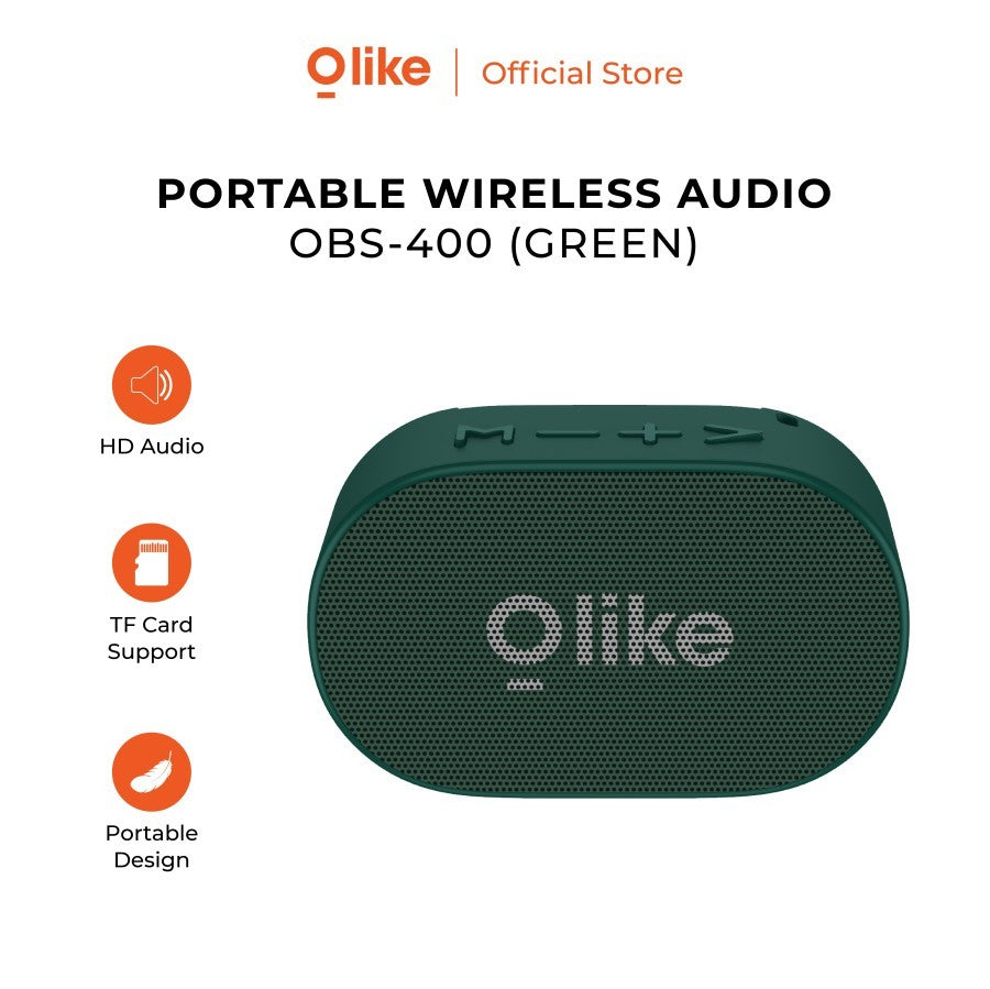 Olike OBS400 Speaker Bluetooth Portable Wireless HD Audio TF Card Support - Daffina Store