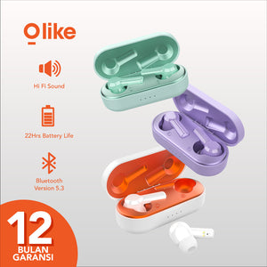 Olike T102 Wireless Earphone Bluetooth Wireless TWS Bluetooth 5.3 Low Latency - Daffina Store