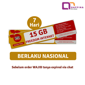 Voucher Indosat Freedom Internet 15 GB 7 Hari