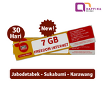 Voucher Indosat Freedom Internet 7 GB 30 Hari (Jabodetabek)