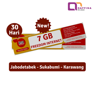 Voucher Indosat Freedom Internet 7 GB 30 Hari (Jabodetabek) - Daffina Store