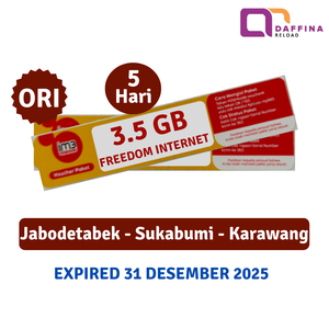 Voucher Indosat Freedom Internet 3.5 GB 5 Hari ORI JABO EXP