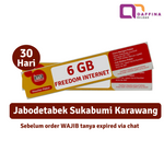 Voucher Indosat Freedom Internet 6 GB 30 Hari (Jabodetabek)