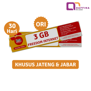 Voucher Indosat Freedom Internet 3 GB ORI - NEW (JABAR & JATENG)