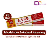Voucher Indosat Freedom Internet 6.5 GB 28 Hari (Jabodetabek)