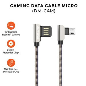 Olike DM-C4M Kabel Data Micro USB 3A Denim Nylon Braid - Daffina Store