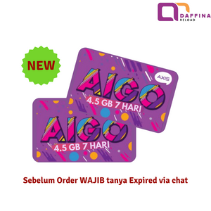 Voucher Axis Aigo 4.5 GB 7 Hari - Daffina Store