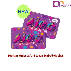 Voucher Axis Aigo 4 GB 3 Hari - Daffina Store