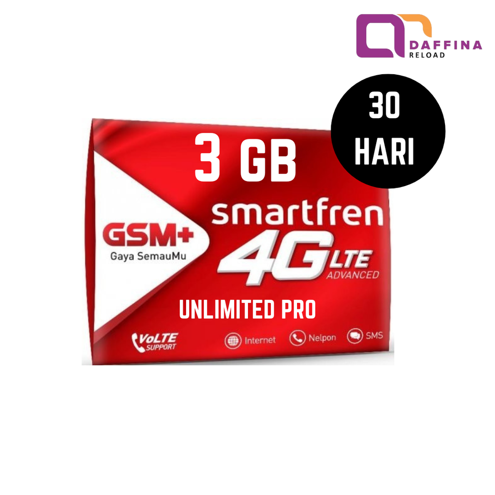 Kartu Perdana Smartfren 3 Gb 30 Hari