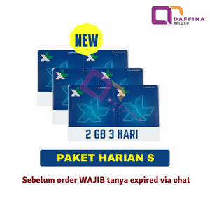 Voucher XL Paket Harian S 3 Hari - Daffina Store