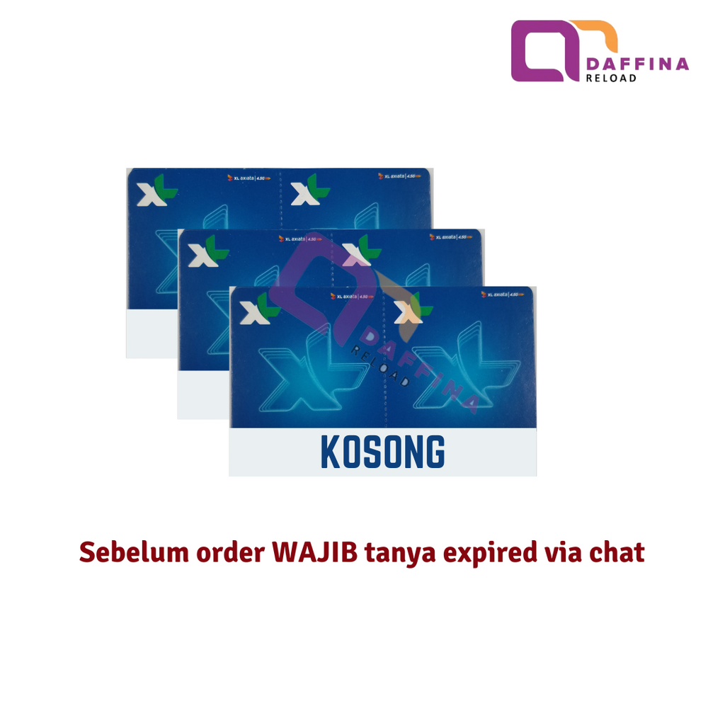 Voucher Data XL Kosong