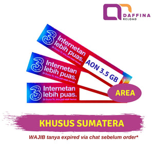 Voucher TRI AON 3.5 GB SUMATERA - Daffina Store