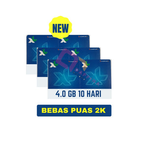 Voucher XL Bebas Puas 2K (4,0 GB) 10 Hari