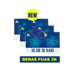 Voucher XL Bebas Puas 3K (10 GB) 10 Hari