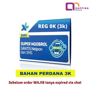 Kartu Perdana XL Reguler 0K (3K)