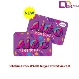 Voucher AXIS AIGO 2 GB 30 Hari