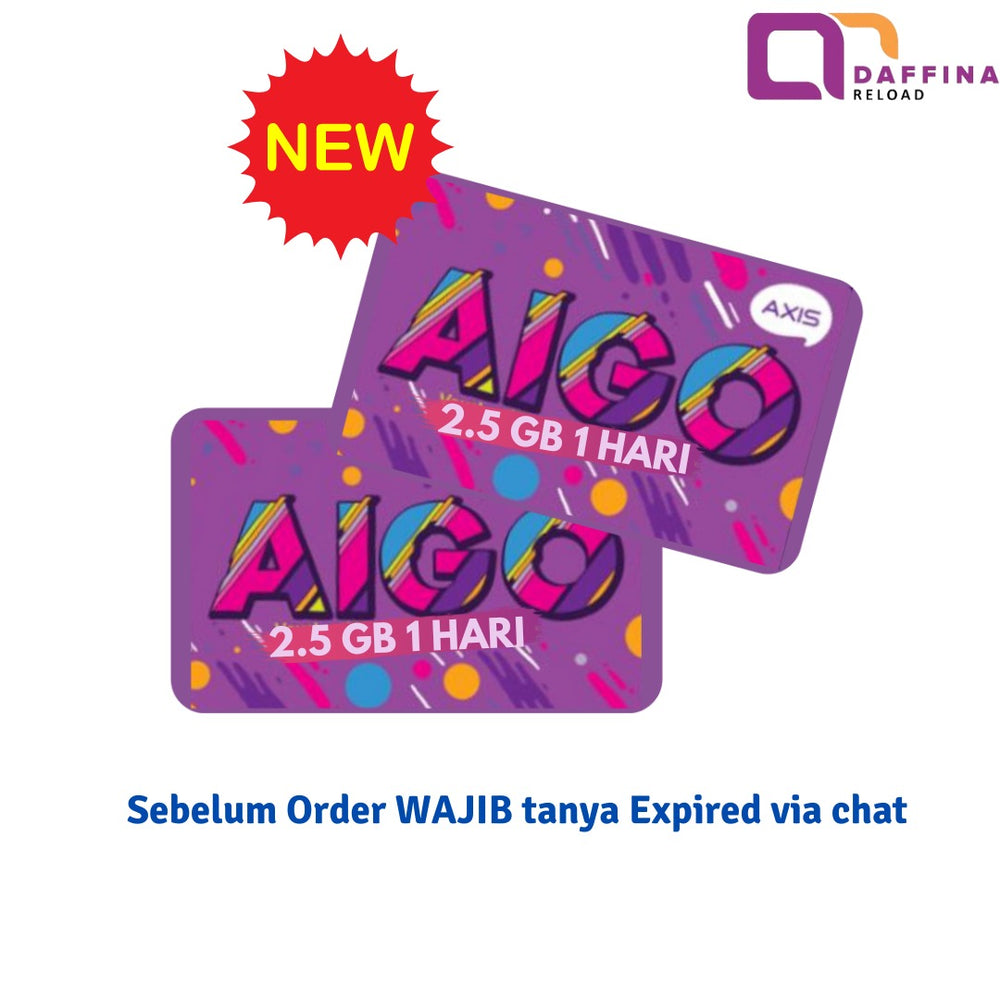 Voucher Axis Aigo 2.5 GB 1 Hari