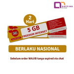 Voucher Indosat Freedom Internet 5 GB 2 Hari