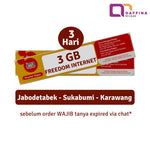 Voucher Indosat Freedom Internet 3 GB 3 Hari (Jabodetabek)