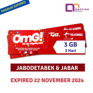 Voucher Telkomsel 3 GB 3 Hari