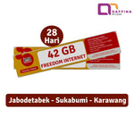 Voucher Indosat Freedom Internet 42 GB (Jabodetabek)