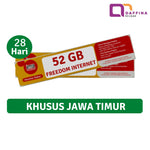 Voucher Indosat Freedom Internet 52 GB 28 Hari (Khusus JATIM)