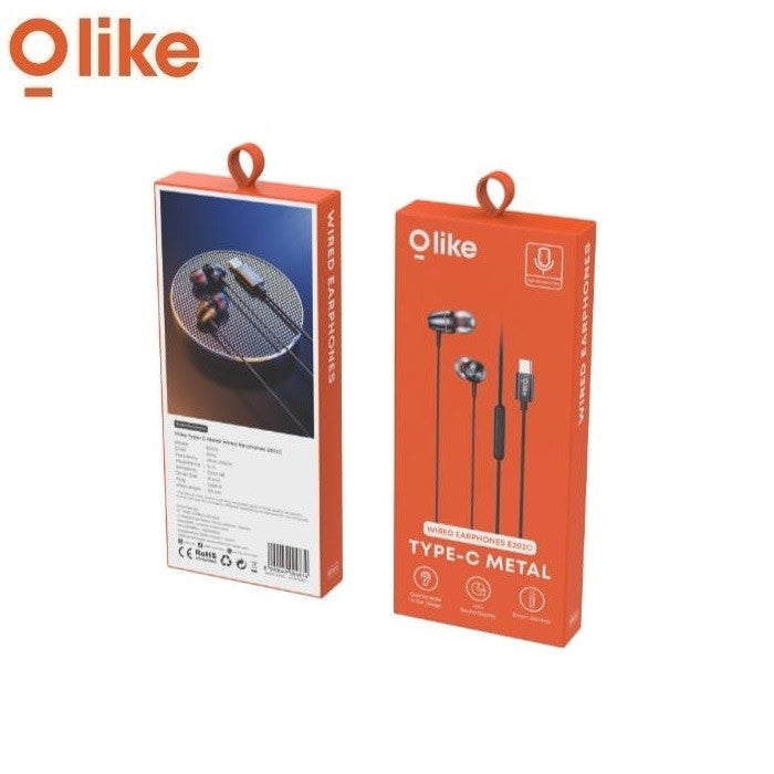 
            
                Muat gambar ke penampil Galeri, Olike E202C Metal Wired Earphones Type C 1 Pc - Daffina Store
            
        