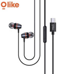 Olike E202C Metal Wired Earphones Type C 1 Pc