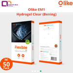 Olike EM1 Hydrogel Flexible Screen Protector Anti Gores Clear 1 Box Isi 50 Pcs