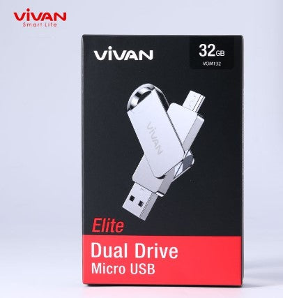 
            
                Muat gambar ke penampil Galeri, VIVAN VOM132 Flashdisk OTG 32GB Dual Interface Micro &amp;amp; USB-A - Daffina Store
            
        