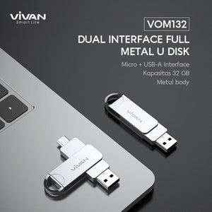
            
                Muat gambar ke penampil Galeri, VIVAN VOM132 Flashdisk OTG 32GB Dual Interface Micro &amp;amp; USB-A - Daffina Store
            
        