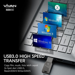 Vivan Flashdisk VMF516 16Gb USB3.0 High Speed - Daffina Store
