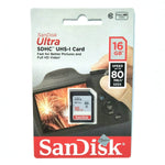 Sandisk SD Card 16GB CL10 80MBPS Original