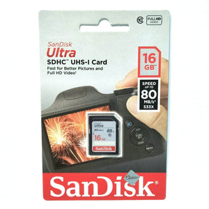 Sandisk SD Card 16GB CL10 80MBPS Original - Daffina Store