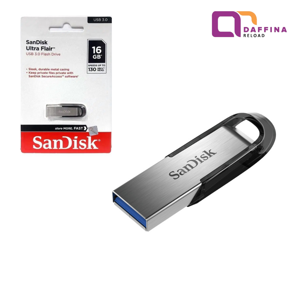 
            
                Muat gambar ke penampil Galeri, Sandisk Ultra Flair 16GB CZ73 USB 3.0 Original - Daffina Store
            
        