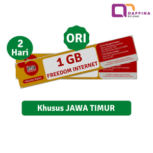 Voucher Indosat 1 GB 2 Hari ORI (Khusus JATIM) - Daffina Store