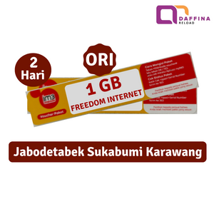Voucher Indosat 1 GB 2 Hari ORI (Jabodetabek) - Daffina Store
