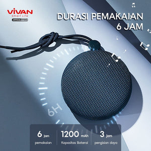 Vivan VS2 Bluetooth Speaker IPX6 Waterproof - Daffina Store