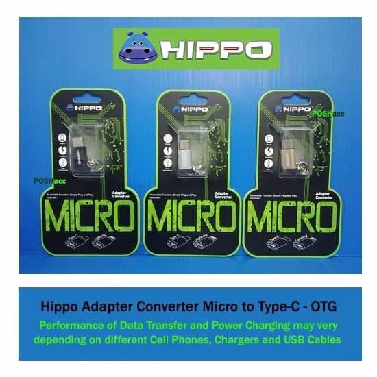 
            
                Muat gambar ke penampil Galeri, Hippo Adapter Converter Micro USB to Type-C Black - Daffina Store
            
        
