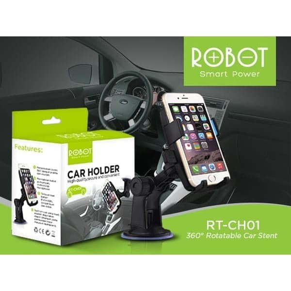 
            
                Muat gambar ke penampil Galeri, Car Holder ROBOT RT-CH01 360 Rotatable - Daffina Store
            
        