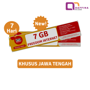 Voucher Indosat Freedom Internet 7 GB 7 Hari (Khusus JATENG) - Daffina Store