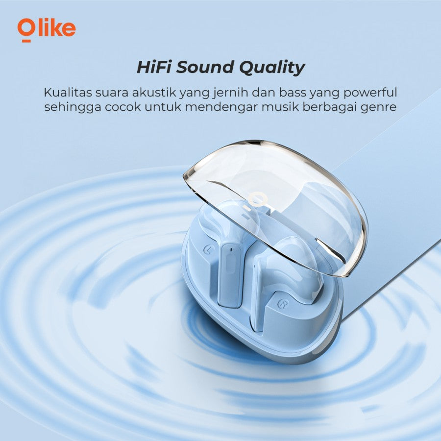 Olike T103 Earphone Wireless Bluetooth 5.3 TWS HD Sound Quality - Daffina Store