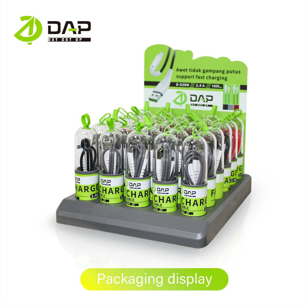 DAP D-S30M Data Cable Micro USB 2.4A Fast Charging 1pc - Daffina Store